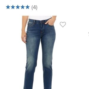 Wonderly Women's Straight Leg Jeans in Deep Blue